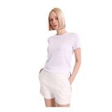 Fabrika Bisiklet Yaka Düz T-Shirt, M, 5003327779, Beyaz, Kadın