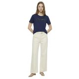 Fabrika Bisiklet Yaka Düz T-Shirt, M, 5003327830, Lacivert, Kadın