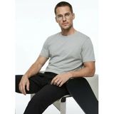Fabrika Bisiklet Yaka Düz T-Shirt, M, F4SM-TST 2847, Haki, Erkek