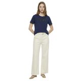 Fabrika Bisiklet Yaka Düz T-Shirt, S, 5003327830, Lacivert, Kadın