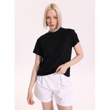 Fabrika Bisiklet Yaka Düz T-Shirt, S, 5003327993, Siyah, Kadın
