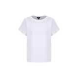 Fabrika Bisiklet Yaka Payetli Kırık Beyaz T-Shirt, XS, 5003327793, Kırık Beyaz, Kadın