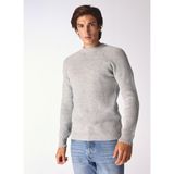 Fabrika Bisiklet Yaka Relaxed Düz Gri Melanj Erkek Kazak F4WM-KZK 2598 - XL