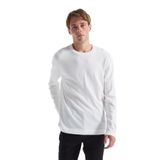 Fabrika Bisiklet Yaka Slim Fit Düz Kazak, L, F5WM-KZK 2521, Ekru, Erkek