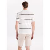 Fabrika Bisiklet Yaka Slim Fit Kazak, L, 5003325513, Beyaz - Kahverengi, Erkek