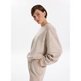 Fabrika Bisiklet Yaka Taşlı Sweatshırt, S, 5003273437, Bej, kadın