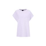 Fabrika Bisiklet Yaka Taşlı T-Shirt, L, 5003273364, Beyaz, Kadın
