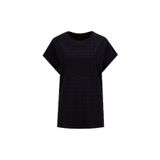 Fabrika Bisiklet Yaka Taşlı T-Shirt, L, 5003273402, Siyah, Kadın