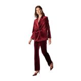 Fabrika Bol Kesim Pantolon, 42, 5003156069, Bordo, Kadın