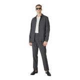 Fabrika Ceket Yaka Düz T-Shirt KOBY FASI, 50, 5002976507, Antrasit, Erkek