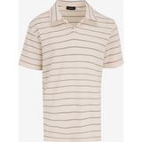 Fabrika Çizgili Ekru Erkek Polo T-Shirt F5SM-TST 2071 - XL