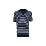 Fabrika Çizgili Polo T-Shirt, S, 5003330409, Lacivert, Erkek