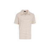 Fabrika Çizgili Polo T-Shirt, XL, 5003229914, Ekru, Erkek