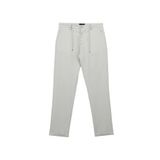 FABRIKA COMFORT Bağlamalı Bel Duble Paça Chino Pantolon, 56, 5003083597, Gri, Erkek