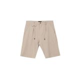 FABRIKA COMFORT Bağlamalı Regular Fit Bermuda Şort, 2XL, 5003083458, Bej, Erkek