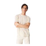 FABRIKA COMFORT Bisiklet Yaka Çizgili Deve Tüyü T-Shirt, XXL, FC4SM-TST 0893, Deve Tüyü, Erkek