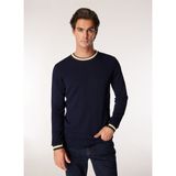 Fabrika Comfort Bisiklet Yaka Regular Fit Düz Lacivert Erkek Kazak FC4WM-KZK 2611 - 2XL