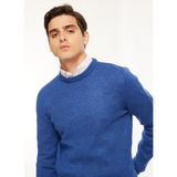 Fabrika Comfort Bisiklet Yaka Regular Fit Düz Mavi Erkek Kazak FC3WM-KZK329 - 2XL