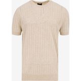 Fabrika Comfort Bisiklet Yaka Regular Fit Jakarlı Bej Erkek Kazak FC5SM-KZK 2764 - XL
