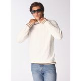 Fabrika Comfort Bisiklet Yaka Regular Fit Jakarlı Ekru Erkek Kazak FC4WM-KZK 2619 - XL