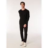 Fabrika Comfort Bisiklet Yaka Regular Fit Petek Desenli Siyah Erkek Kazak FC4WM-KZK 2514 - XL
