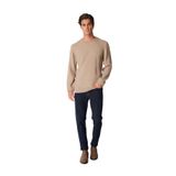 Fabrika Comfort Bisiklet Yaka Regular Fit Petek Desenli Vizon Erkek Kazak FC4WM-KZK 2514, L, 5003154842