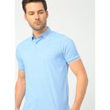 Fabrika Comfort Erkek Mavi Polo Yaka T-Shirt - XXL