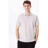 Fabrika Comfort Gri Erkek Basic %100 Pamuk Polo T-Shirt cm Nobro K Cepsız