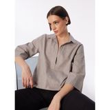 Fabrika Comfort Gri Kadın Geniş Fit Bluz FC4SL-BLZ0055 - 38