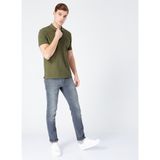 Fabrika Comfort Haki Erkek Cepli Polo T-Shirt - 3XL