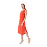 FABRIKA COMFORT Keten Elbise, 36, 5003223916, Nar Çiçeği, Kadın