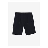 FABRIKA COMFORT Lacivert Erkek Lastikli Regular Fit %100 Keten Bermuda Şort FC4SM-SHT 0928