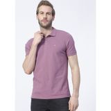 Fabrika Comfort Nobro K Polo Yaka Regular Fit Düz Lila Erkek T-Shirt - XXL