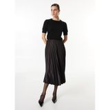 FABRIKA COMFORT Pilise Etek, 44, 5003155584, Siyah, Kadın