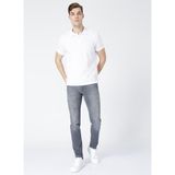 Fabrika Comfort Polo Yaka Basic Düz Beyaz Erkek Polo T-Shirt XL