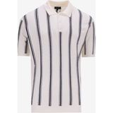 Fabrika Comfort Polo Yaka Regular Fit Çizgili Beyaz Erkek Kazak FC5SM-KZK 2760 - 2XL