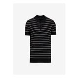 Fabrika Comfort Polo Yaka Regular Fit Çizgili Siyah Erkek Kazak FC5SM-KZK 2759