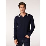 Fabrika Comfort Polo Yaka Regular Fit Düz Lacivert Erkek Kazak FC4WM-KZK 2612 - S