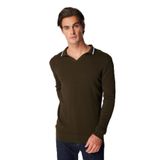 FABRIKA COMFORT Regular Fit Düz Kazak, L, 5003154825, Haki, Erkek