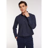 Fabrika Comfort Regular Fit Gömlek Yaka Düz Lacivert Erkek Gömlek FC3WM-GML321 - S