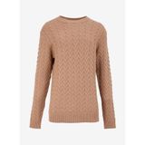 FABRIKA COMFORT Yün Karışımlı Jakarlı Kazak, XL, 5003154824, Deve Tüyü, Erkek