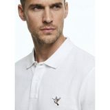 Fabrika Diyagonal Kırık Beyaz Erkek Polo T-Shirt F6SM-TST 2103