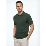 Fabrika Düz Haki Erkek Polo T-Shirt Nobro Ceplı Nb - M