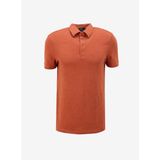 Fabrika Düz Kiremit Erkek Polo T-Shirt F4SM-TST 0183 - 2XL