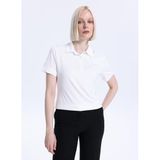 Fabrika Düz Kırık Beyaz Polo T-Shirt, S, 5003327969, Kırık Beyaz, Kadın