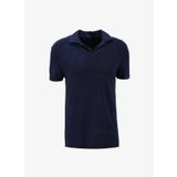 Fabrika Düz Lacivert Erkek Polo T-Shirt F4SM-TST 0981