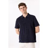 Fabrika Düz Lacivert Erkek Polo T-Shirt F5SM-TST 2776 - XL