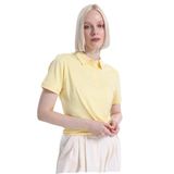 Fabrika Düz Polo T-Shirt, M, 5003327994, Sarı, Kadın