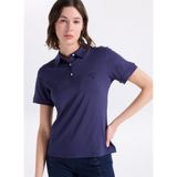Fabrika Düz Polo T-Shirt, XS, 5003328030, Lacivert, Kadın
