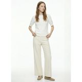 Fabrika Ekru Kadın Bisiklet Yaka Loose Fit Kazak F6SL-KZK0060 - M